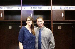 Trish and Aaron Pogue at AT&T Stadium
